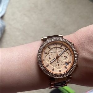 Michael Kors rose gold watch